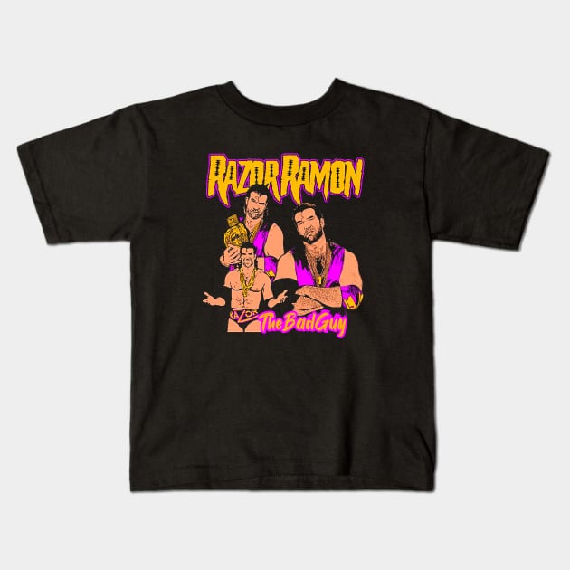 Scott Hall Razor Ramon Icon Kids T-Shirt by jojoerashop